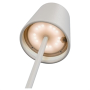 Lampada da tavolo LED wireless Goobay RGBW con controllo touch - Bianca