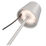 Lampada da tavolo LED wireless Goobay RGBW con controllo touch - Bianca