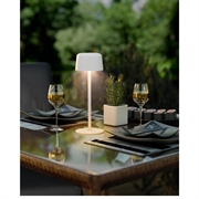 Lampada da tavolo LED wireless Goobay - Taglia S - Bianca