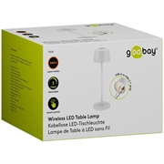 Lampada da tavolo LED wireless Goobay - Taglia S - Bianca