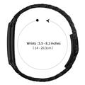 Cinturino in acciaio inossidabile per Google Fitbit Air - Nero