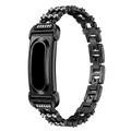 Cinturino Google Fitbit Air in lega di zinco con strass - Nero