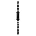 Cinturino Google Fitbit Air in lega di zinco con strass - Nero