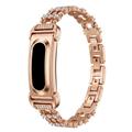 Cinturino Google Fitbit Air in lega di zinco con strass - Oro rosa