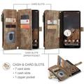 Custodia a Portafoglio Multifunzionale Caseme C30 per Google Pixel 10/10 Pro - Marrone