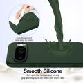 Custodia in silicone liquido per Google Pixel 10 - compatibile con MagSafe - Verde Scuro