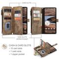 Custodia a Portafoglio Multifunzionale Caseme C30 per Google Pixel 10 Pro XL - Marrone