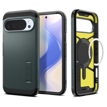 Custodia Google Pixel 10 Pro XL Spigen Tough Armor Mag - Abisso verde