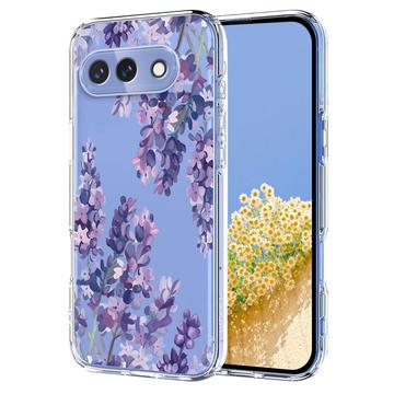 Custodia in TPU con motivo floreale per Google Pixel 10a - Glicine