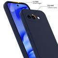 Custodia in silicone liquido per Google Pixel 10a - compatibile con MagSafe - Blu Scuro