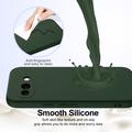 Custodia in silicone liquido per Google Pixel 10a - compatibile con MagSafe - Verde Scuro