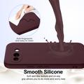 Custodia in silicone liquido per Google Pixel 10a - compatibile con MagSafe - Vino Rosso