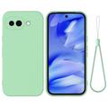 Custodia in silicone liquido con cinghia a mano per Google Pixel 10a - Verde