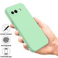 Custodia in silicone liquido con cinghia a mano per Google Pixel 10a - Verde