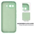 Custodia in silicone liquido con cinghia a mano per Google Pixel 10a - Verde