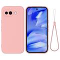 Custodia in silicone liquido con cinghia a mano per Google Pixel 10a