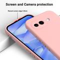 Custodia in silicone liquido con cinghia a mano per Google Pixel 10a - Rosa