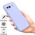Custodia in silicone liquido con cinghia a mano per Google Pixel 10a - Viola
