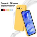 Custodia in silicone liquido con cinghia a mano per Google Pixel 10a - Gialla
