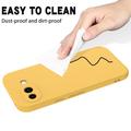 Custodia in silicone liquido con cinghia a mano per Google Pixel 10a - Gialla