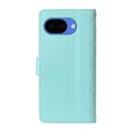 Custodia a portafoglio trapuntata lusso per Google Pixel 10a - Verde