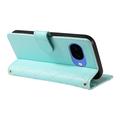 Custodia a portafoglio trapuntata lusso per Google Pixel 10a - Verde