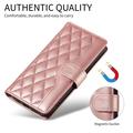 Custodia a portafoglio trapuntata lusso per Google Pixel 10a - Oro rosa