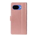 Custodia a portafoglio trapuntata lusso per Google Pixel 10a - Oro rosa