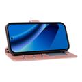 Custodia a portafoglio trapuntata lusso per Google Pixel 10a - Oro rosa