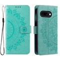 Custodia a portafoglio per Google Pixel 10a serie Mandala - Verde