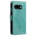 Custodia a portafoglio per Google Pixel 10a serie Mandala - Verde