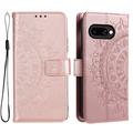 Custodia a portafoglio per Google Pixel 10a serie Mandala - Rosa
