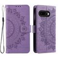 Custodia a portafoglio per Google Pixel 10a serie Mandala - Viola