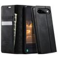 Custodia a portafoglio in pelle di vitello con blocco RFID Google Pixel 11/11 Pro Caseme 033 - Nera