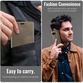 Custodia a portafoglio in pelle di vitello con blocco RFID Google Pixel 11/11 Pro Caseme 033 - Caffè