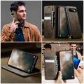 Custodia a portafoglio in pelle di vitello con blocco RFID Google Pixel 11/11 Pro Caseme 033 - Caffè