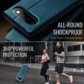 Custodia a portafoglio in pelle di vitello con blocco RFID Google Pixel 11/11 Pro Caseme 033 - Verde