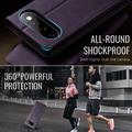 Custodia a portafoglio in pelle di vitello con blocco RFID Google Pixel 11/11 Pro Caseme 033 - Viola
