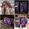 Custodia a portafoglio in pelle di vitello con blocco RFID Google Pixel 11/11 Pro Caseme 033 - Viola