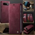 Custodia a portafoglio in pelle di vitello con blocco RFID Google Pixel 11/11 Pro Caseme 033 - Rossa