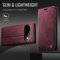 Custodia a portafoglio in pelle di vitello con blocco RFID Google Pixel 11/11 Pro Caseme 033 - Rossa