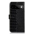 Custodia in Pelle a Portafoglio Serie Crocodile con RFID per Google Pixel 11 Pro