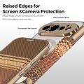 Custodia a libro magnetica elegante per Google Pixel 11 Pro con scomparti per carte RFID - Marrone