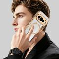 Custodia a libro magnetica elegante per Google Pixel 11 Pro con scomparti per carte RFID - Marrone