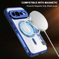 Custodia a libro magnetica elegante per Google Pixel 11 Pro con scomparti per carte RFID - Blu