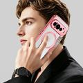 Custodia a libro magnetica elegante per Google Pixel 11 Pro con scomparti per carte RFID - Rosa