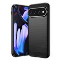 Custodia in TPU spazzolato per Google Pixel 11 Pro XL - Fibra di Carbonio