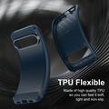 Custodia in TPU spazzolato per Google Pixel 11 Pro XL - Fibra di Carbonio - Blu