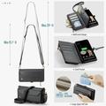 Custodia a portafoglio con blocco RFID CaseMe C36 per Google Pixel 11 Pro XL - Nera