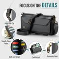 Custodia a portafoglio con blocco RFID CaseMe C36 per Google Pixel 11 Pro XL - Nera